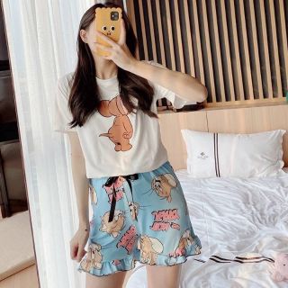 ‼️พร้อมส่ง‼️ชุดเซ็ตเสื้อ+กางเกงทอมแอนด์เจอรี่ น่าร้ากอีกแล้วอ่ะ คนรักทอมหรือเจอรี่ มิควรพลาดด