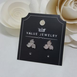 ER6028 Value Jewelry ต่างหูแฟชั่นประดับเพชร CZ