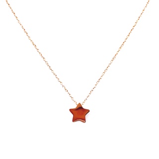 สร้อยคอ LAROV รุ่น NR43-02 สีพิ้งค์โกลด์ สแตนเลสแท้