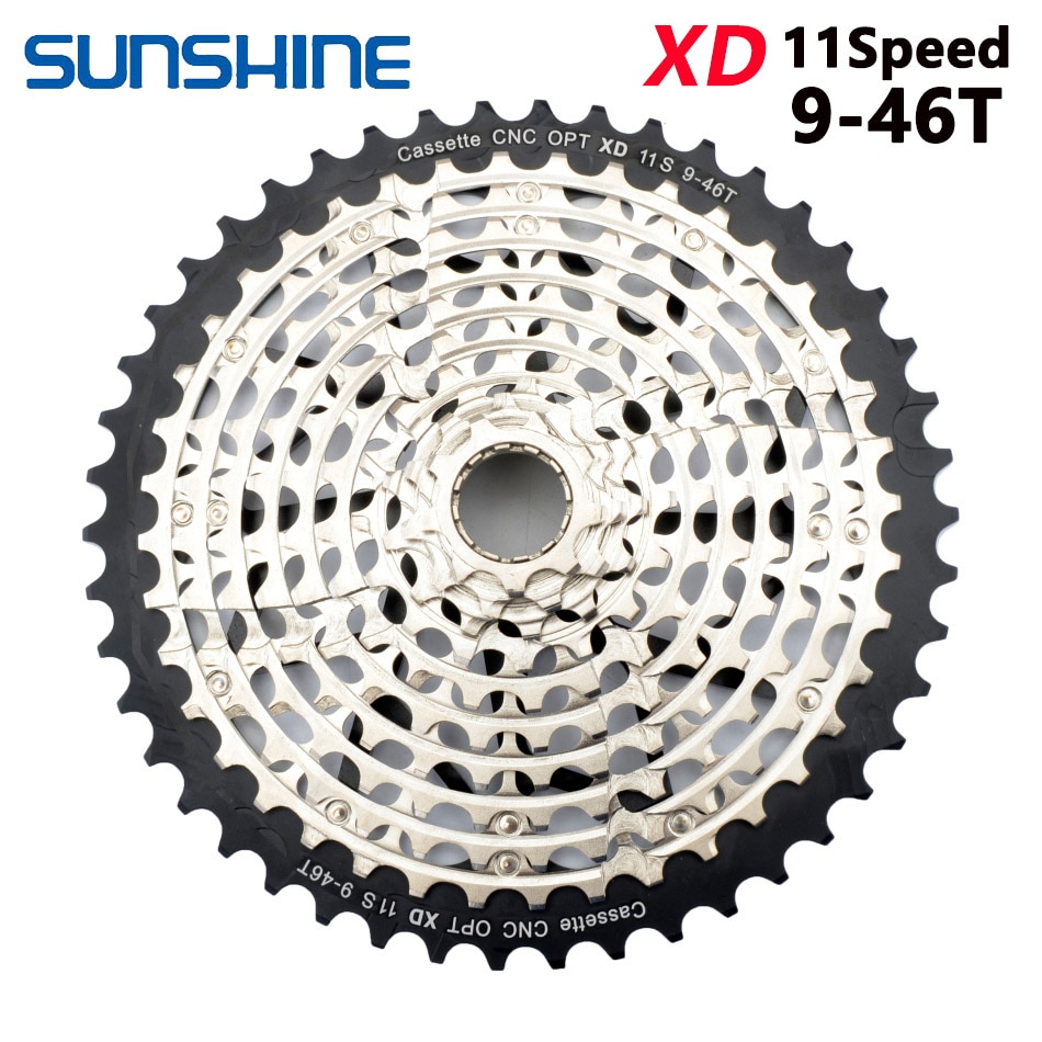 Sunshine จักรยานเสือภูเขา Freewheel 11/12Speed 9-42/46/50T XD 375g Ultralight Cassette flywheel สีดํา/เงิน/Rainbow สําหรับ SRAM XD k7