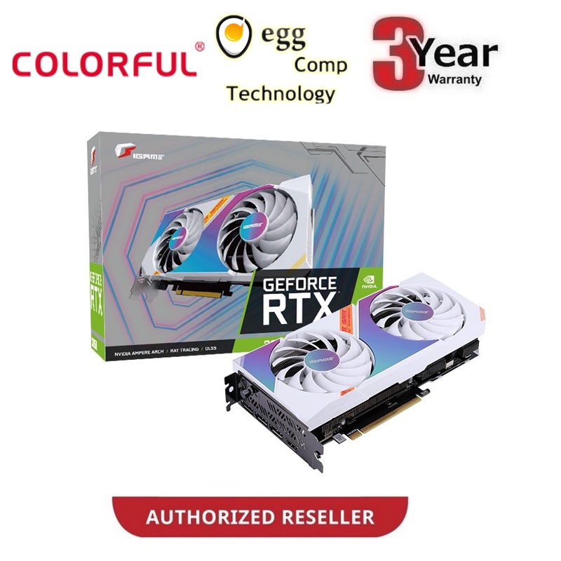 COLORFUL GEFORCE RTX3050 ULTRA WHITE DUO OC / ULTRA WHITE OC 8GB GDDR6 RTX 3050