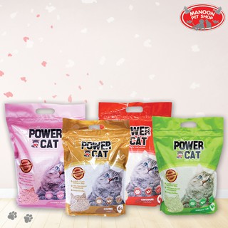 [MANOON] POWER CAT Tofu Cat Litter 6L ทรายแมวเต้าหู้ ขนาด 6 ลิตร (Originnal,GreenTea,Coffee,HoneyPeach)