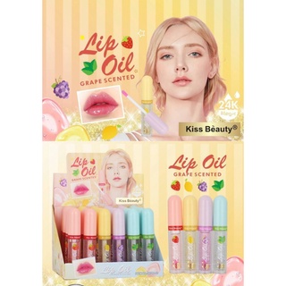 ⚡FLASH SALE⚡♡พร้อมส่งปกลอสเนื้อเงาวาวแพคเกตน่ารักKiss beauty70744-03ราคายกกล่อง(24แท่ง)