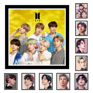 ครอสติสคริสตัล ปักครอสติส ภาพbts ขนาด 30 x 40 cm ภาพติดเพชร diamond painting ศิลปะ ของเล่น DIY สำหรับตกแต่งบ้าน ของขวัญ