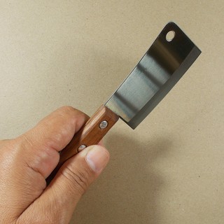 มีดทำครัวจิ๋วเอนกประสงค์ Kiwi มีดปังตอจิ๋วใบมีดแสตนเลส 3 นิ้ว ด้ามไม้สวยงาม Mini Knife Stainless steel Blade Wood Handle