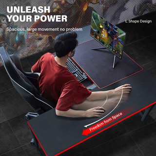 พร้อมส่ง !! โต๊ะเล่นเกมส์ ดีไซน์ L Shape เข้ามุม ใช้ทำงาน วางคอมพิวเตอร์ (GAMING SERIES GT004 Gaming Table)