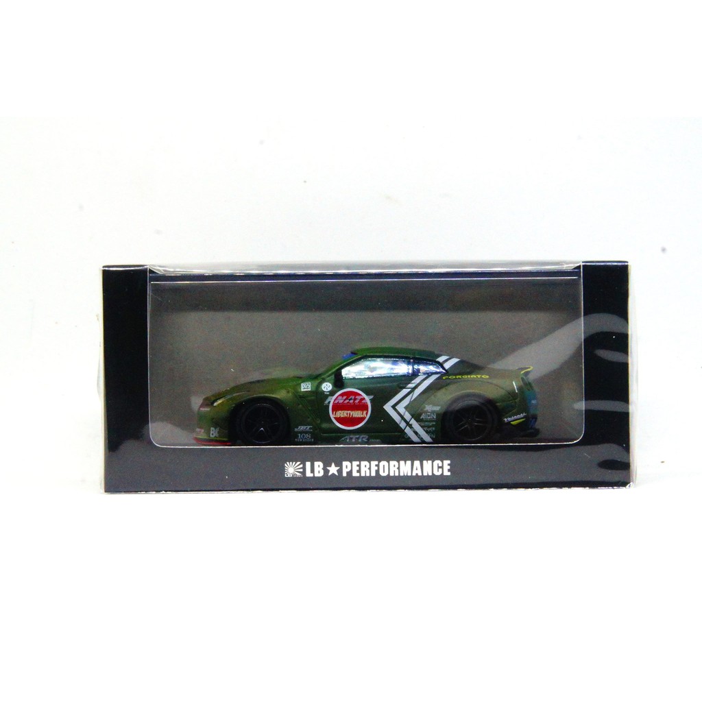 OEM 1/64 Nissan GT-R Libertywalk Green หางเป็ด