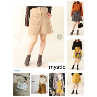 🐑mystic กระโปรงสั้นผ้าลูกฟูกแบรนด์ญี่ปุ่น 🐑size 2