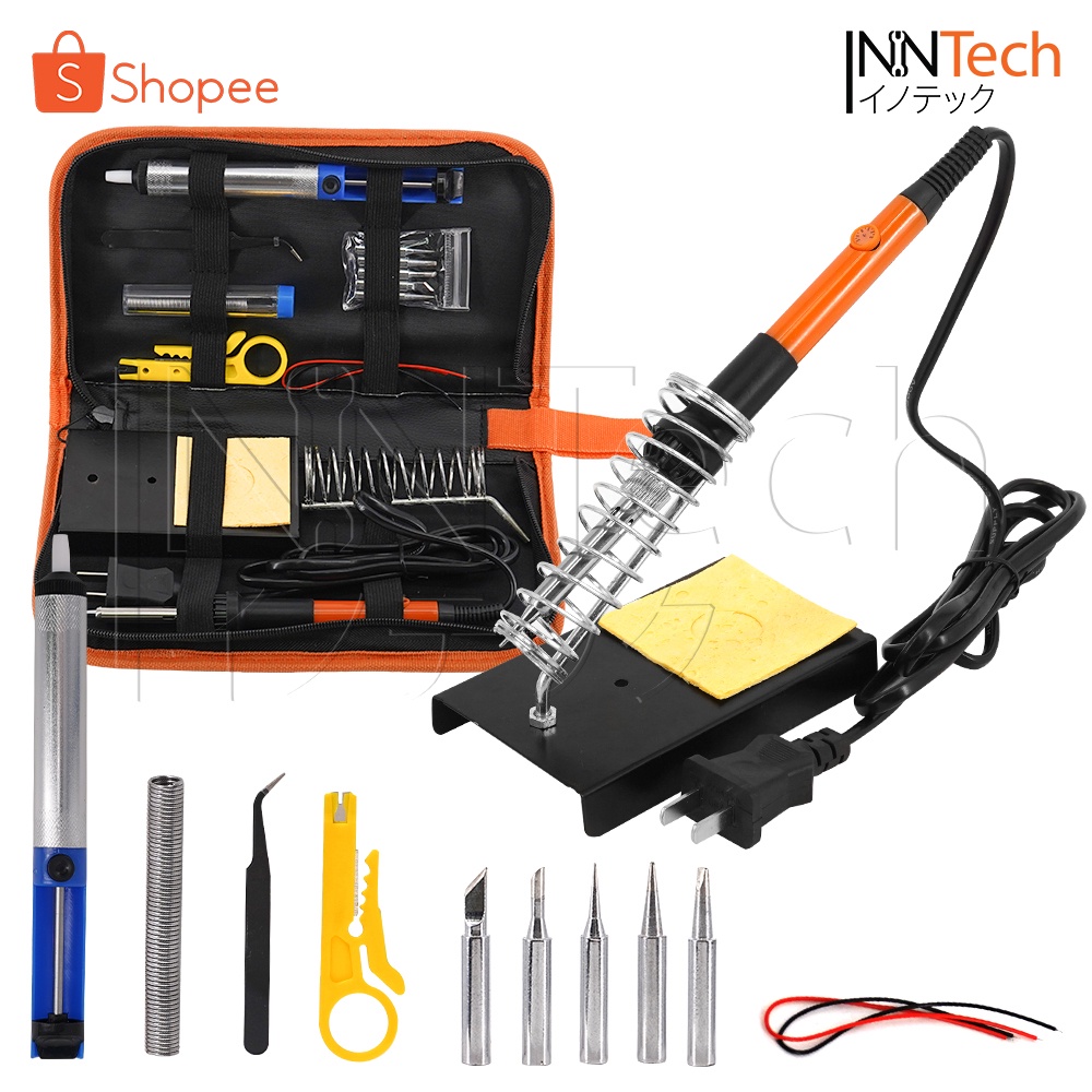 InnTech หัวแร้งบัดกรี ปรับอุณหภูมิได้ 200-450 องศา ชุดหัวแร้งบัดกรี 20-80W หัวแร้ง บัดกรี Soldering Iron รุ่น INT-288