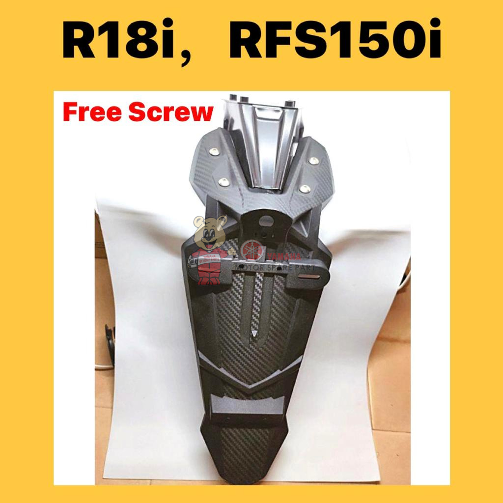 BENELLI R18i RFS150 REAR FENDER 0 02000-R18i-000 MUDGUARD PNP R18 i R18 RFS150I RFS 150 MAGAT BELAKA