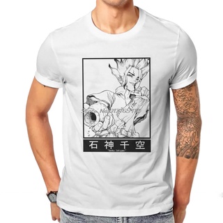 แขนสั้นcrew neckขายดี เสื้อยืดคอกลม พิมพ์ลาย Dr STONE Senku Ishigami สไตล์ฮาราจูกุ แนวสตรีท กอธิค สําหรับผู้ชาย KAhhii45