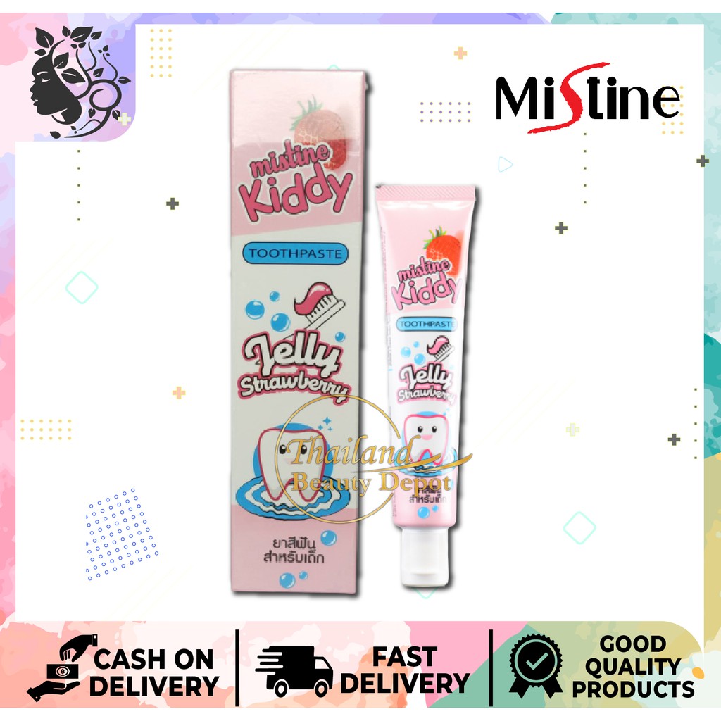 Mistine Kiddy Toothpaste Jelly Strawberry 40g Shopee Thailand