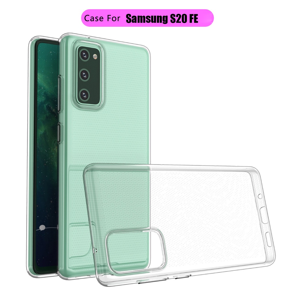 เคสโทรศัพท์ซิลิโคนใส For Samsung Galaxy S24 Ultra S23 Plus S22 5G S21 Fe Note 20 S20 FE 10 S10