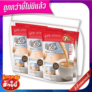 เพรียว กาแฟ สูตรผสมโครเมี่ยม 7 ซอง x 6 ถุง Preaw Coffee With Cromium 7 Sachets x 6 bags