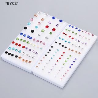 Byce ชุดเครื่องประดับต่างหูสตั๊ด คริสตัล พลอยเทียม ขนาดเล็ก 10 คู่ 20 คู่