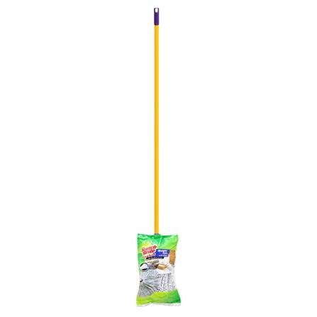 FREE HOME ไม้ม็อบจุกผ้าไมโครไฟเบอร์ SCOTCH-BRITE MAGIC ไม้ถูพื้น ถูพื้น อุปกรณ์ทำความสะอาด
