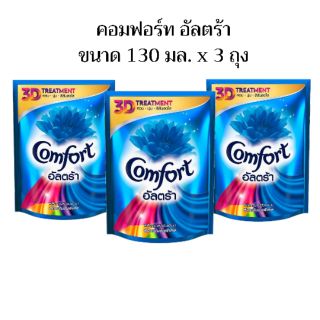 น้ำยาปรับผ้านุ่ม comfort อัลตร้า เดลิ เฟรช ขนาด 130 มล.