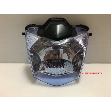 ไฟหน้า (เพชร) โคมฟ้า ติดรถ เวฟ125R หัวแหลม สีฟ้า WAVE125R ปี 2004 กระจกฟ้า จานฉาย # 2004-069-00 # ยี่ห้อHMA