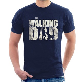 [COD]เสื้อยืดลําลอง แขนสั้น พิมพ์ลาย The Walking Dad Fathers Day แฟชั่นฤดูร้อน สําหรับผู้ชาย 2022S-5XL