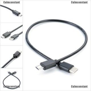 (สินค้าขายดี) สายเคเบิลอะแดปเตอร์ซิงค์ OTG Type C ตัวผู้ เป็น Micro USB