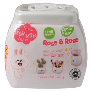 Freshtime(เฟรชไทม์) เฟรชไทม์ เจลหอมปรับอากาศ กลิ่นโรส แอนด์ โรส 155 ก. Fresh Time Air Freshener Gel Rose and Rose Scent