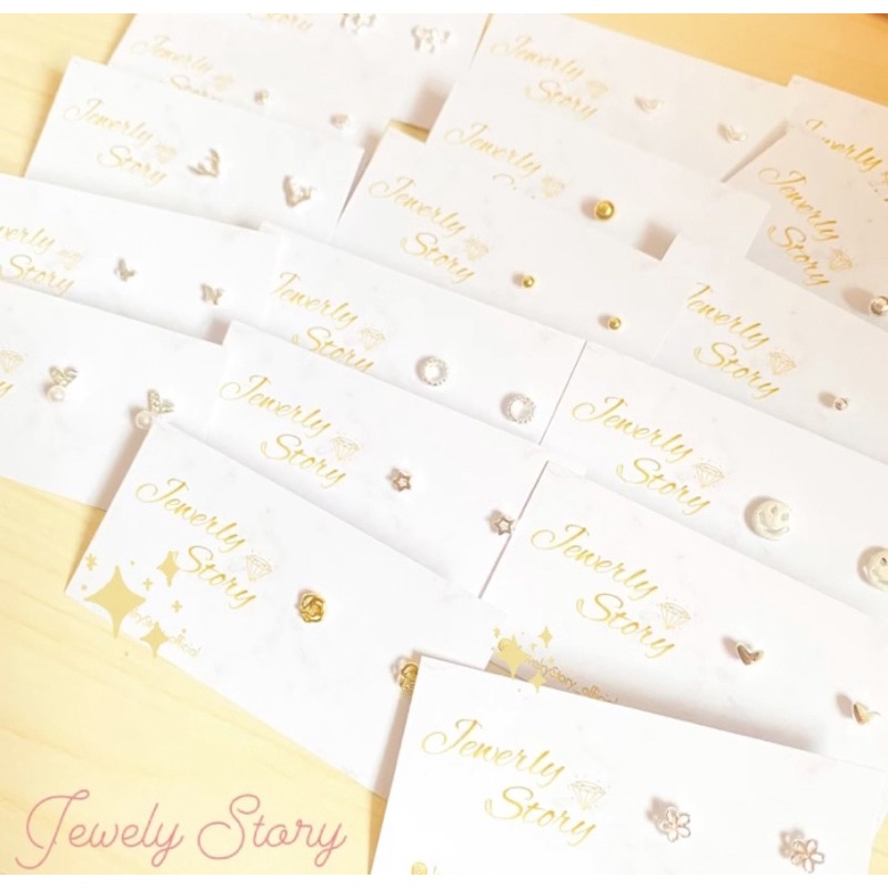 🌟พร้อมส่ง🌟 Jewelry Story ต่างหูเงินแท้ เงิน925 ต่างหูแฟชั่น 💗