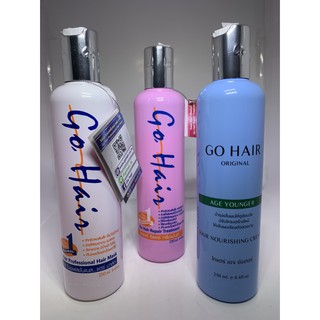 Go Hair โกแฮร์ ทรีทเม้นบำรุงผม อาหารผม (ขวดใหญ่ ขนาด 250 มล.)