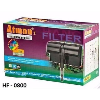 กรองนอกตู้ปลา เเบบเเขวนข้างตู้ปลา  ยี่ห้อ ATMAN รุ่น HF-0800