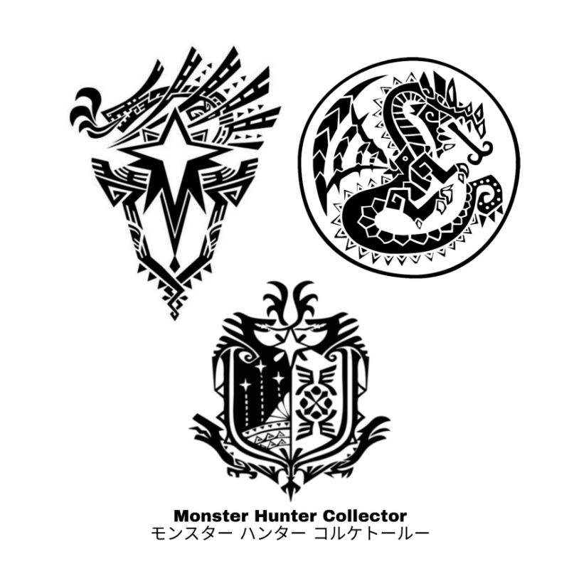 สติ๊กเกอร์ไวนิล Monster Hunter Series Pack 5 (โลโก้ Hunter) (ขอภาพได้)