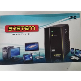 SYSTEM UPS 1000VA / 500 Watts SYSTEM By CKT มีระบบป้องกันไม่ให้จ่ายแบตเตอรี่เมื่อมีแรงดันต่ำ มีปลั๊กสำหรับเครื่องเลเซอร์