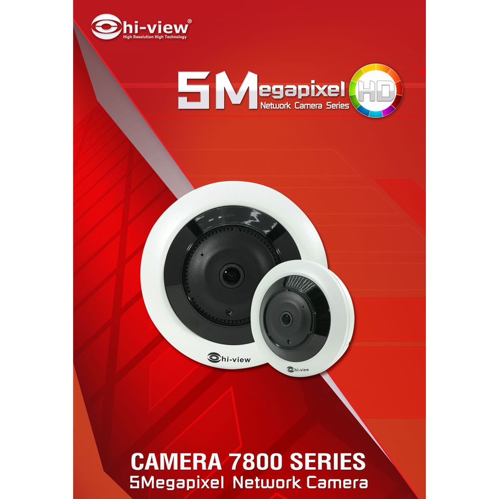 Hiview กล้องวงจรปิด IP CAMERA VR Cam 360 รุ่น : HP-78VR50PE ( 5ล้านพิกเซล)