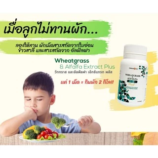 ผักเม็ดเสริมภูมิ Wheatgrass & Alfalfa Extract Plus Q10