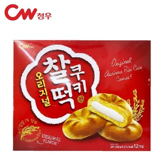 cw original rice cake cookie คุ้กกี้เกาหลี รสต้นตำหรับสอดไส้ต๊อกป๊อกกิ original 258g cw 청우 찰떡쿠키 오리지널