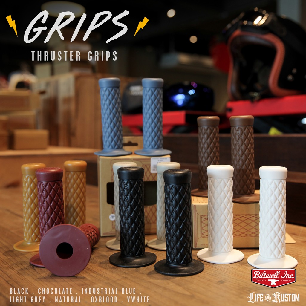 ปลอกแฮนด์ Biltwell Thruster Grips By Life and Kustom