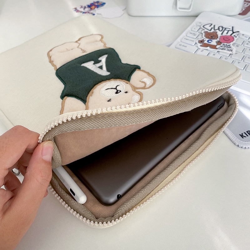 B.landd✨ กระเป๋าสำหรับไอแพด กระเป๋าโน้ตบุ๊ค ขนาด11", 13" น้องหมี A