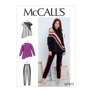 แพทเทิร์นตัดเสื้อ กางเกง McCalls M7873 Size: XS-S-M และ L-XL-XXL