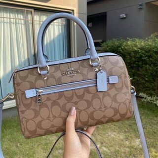 💥COACH FACTORY OUTLET ROWAN SATCHEL IN SIGNATURE BAG