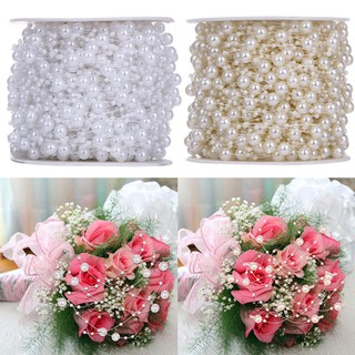 10 Meters Fishing Line Artificial Pearls Beads Chain Garland Flowers DIY We