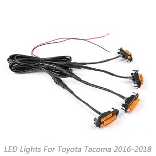 Areyourshop Đèn LED Lưới Tản Nhiệt Cản Trước 4X, Cho Tacoma 2016-2019 PT228-35170