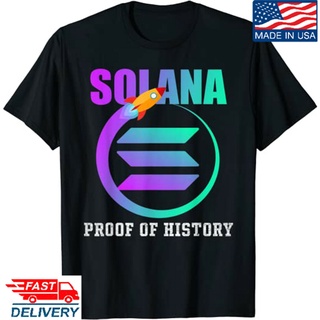 เสื้อยืด พิมพ์ลาย Solana Sol Proof Of History สไตล์คลาสสิก สําหรับผู้ชายสามารถปรับแต่งได้