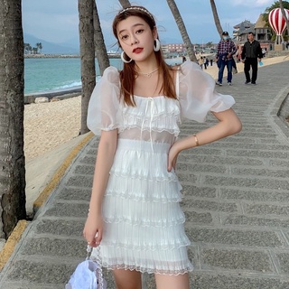 🤍🐇☁️ white Aura Dress☁️🐇🤍ป้ายypy