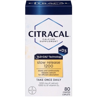 🇺🇸พร้อมส่ง🇺🇸วิตามินเสริมแคลเซียม💙 Citracal Slow Release 1200 mg Calcium Citrate and Calcium Carbonate Blend