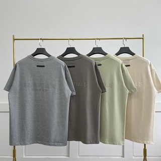 S Apricot พร้อมส่ง FOG ESSENTIALS double-line silicone  T-shirt