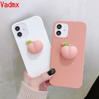 Cute Fruit 3D Peach Phone Case Xiaomi Redmi 9 9A 9C Note 9 Pro Max 9s K30 Pro Ultra Casing Fashion Siliocne Soft Cover