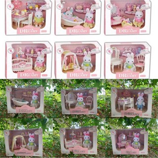 🐰✨ของเล่นเฟอร์นิเจอร์กระต่ายแนวซิลวาเนีย Hot Boutique Dreamy Bay งานห้าง งานละเอียดสวยมาก