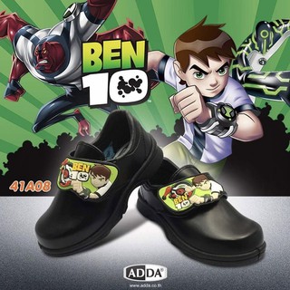 Adda Benten รองเท้าอนุบาลชาย รุ่น 41A08 สีดำ เบอร์ 25-34 รองเท้านักเรียนอนุบาลชาย Benten by Pacific Shoes