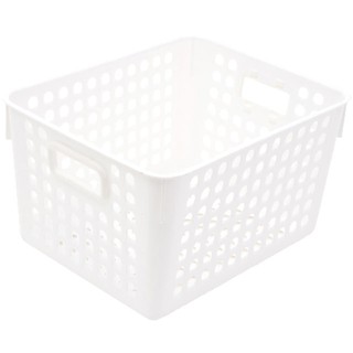 ตะกร้าใส่ของเหลี่ยม CSP 1259 สีขาว  KITCHEN BASKET SQUARE CSP 1259 WHITE