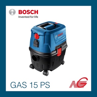 เครื่องดูดฝุ่น/ดูดน้ำ BOSCH GAS 15 PS PROFESSIONAL 15ลิตร 06019E51K0