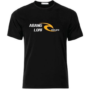 เสื้อยืด◘Men T Shirt ABANG LORI - VOLVO Cotton Black Baju Hitam Putih Bossku