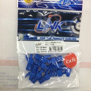 US-6624 Locking Boot Cat6 (10pcs) Blue